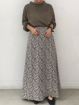 「koe（コエ）のアイテム（ニット/セーター）」を使った、ありさんさん（レディース・145cm）の秋コーディネート