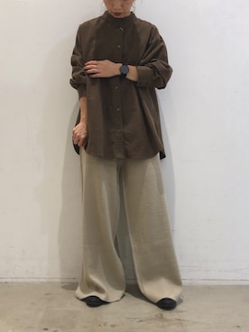 「koe（コエ）のアイテム」を使った、ありさんさん（レディース・145cm）の秋コーディネート