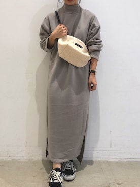 「koe（コエ）のアイテム（バッグ）」を使った、ありさんさん（レディース・145cm）の秋コーディネート