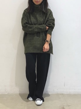 「koe（コエ）のアイテム（パンツ）」を使った、ありさんさん（レディース・145cm）の秋コーディネート