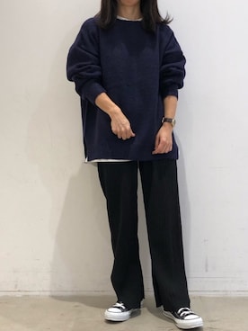 「koe（コエ）のアイテム（トップス）」を使った、ありさんさん（レディース・145cm）の秋コーディネート