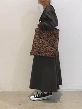 「koe（コエ）のアイテム（バッグ）」を使った、ありさんさん（レディース・145cm）の秋コーディネート