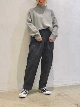 「koe（コエ）のアイテム（ニット/セーター）」を使った、ありさんさん（レディース・145cm）の秋コーディネート