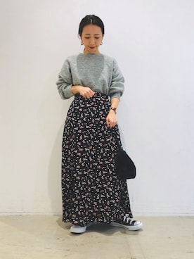 「koe（コエ）のアイテム（トップス）」を使った、ありさんさん（レディース・145cm）の秋コーディネート