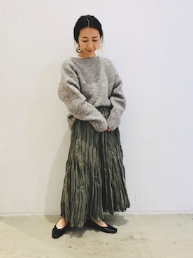 「koe（コエ）のアイテム」を使った、ありさんさん（レディース・145cm）の冬コーディネート