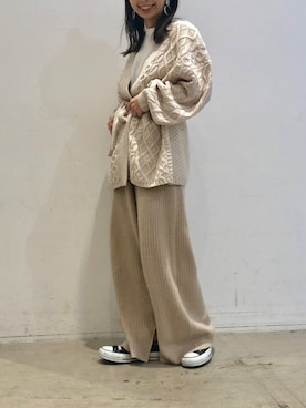 「koe（コエ）のアイテム（パンツ）」を使った、ありさんさん（レディース・145cm）の冬コーディネート