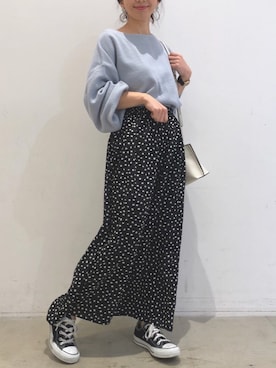 「koe（コエ）のアイテム（ニット/セーター）」を使った、ありさんさん（レディース・145cm）の冬コーディネート