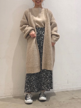 「koe（コエ）のアイテム」を使った、ありさんさん（レディース・145cm）の冬コーディネート