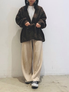 「koe（コエ）のアイテム」を使った、ありさんさん（レディース・145cm）の冬コーディネート