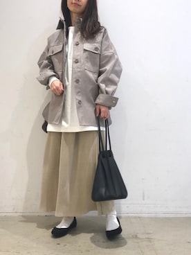 「koe（コエ）のアイテム（ジャケット/アウター）」を使った、ありさんさん（レディース・145cm）の冬コーディネート
