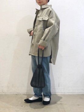 「koe（コエ）のアイテム（ジャケット/アウター）」を使った、ありさんさん（レディース・145cm）の冬コーディネート