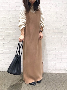 「koe（コエ）のアイテム（トップス）」を使った、ありさんさん（レディース・145cm）の冬コーディネート