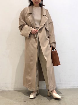 「koe（コエ）のアイテム（ジャケット/アウター）」を使った、ありさんさん（レディース・145cm）の春コーディネート