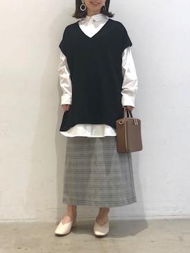 「koe（コエ）のアイテム（パンプス）」を使った、ありさんさん（レディース・145cm）の春コーディネート