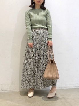 「koe（コエ）のアイテム（トップス）」を使った、ありさんさん（レディース・145cm）の春コーディネート