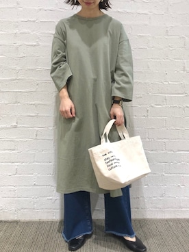 「koe（コエ）のアイテム」を使った、ありさんさん（レディース・145cm）の春コーディネート