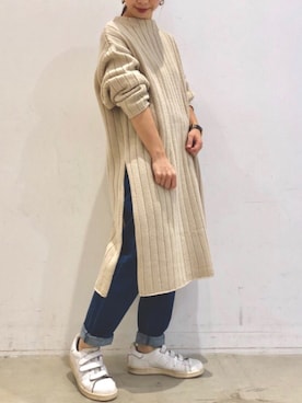 「koe（コエ）のアイテム（パンツ）」を使った、ありさんさん（レディース・145cm）の秋コーディネート