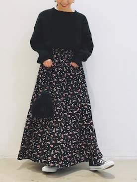 「koe（コエ）のアイテム（トップス）」を使った、ありさんさん（レディース・145cm）の秋コーディネート