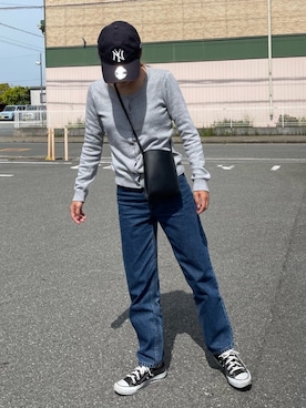 「H&M（エイチ・アンド・エム）のアイテム（カーディガン/ボレロ）」を使った、yuuukiiiさん（レディース・153cm）の春コーディネート