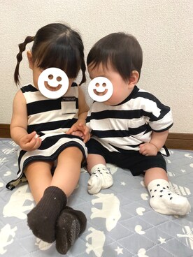 Breeze ブリーズ の ボーダーノースリーブワンピース ワンピース Wear
