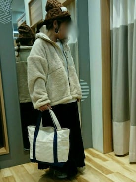 「アコーディオンプリーツ」｜「アイテム（スカート）」を使った、AsM.iさん（レディース・149cm）の秋コーディネート