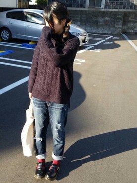 うえがきさん（レディース・158cm）の冬コーディネート