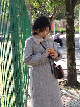 「MONKI（モンキ）のアイテム（バッグ）」を使った、Jelly can’t flyさん（レディース・154cm）の春コーディネート