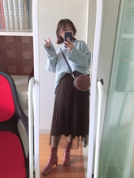 「MONKI（モンキ）のアイテム（バッグ）」を使った、Jelly can’t flyさん（レディース・154cm）の春コーディネート
