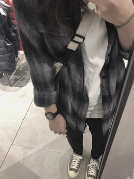 「MATIX（マティックス）のアイテム」を使った、張張さん（レディース・165cm）の春コーディネート