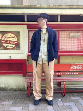 「confect（コンフォクト）のアイテム（ジャケット/アウター）」を使った、ジョージさん（メンズ・183cm）の春コーディネート