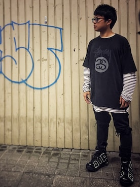 「FOREVER 21（フォーエバー トゥエンティーワン）のアイテム」を使った、冬威さん（メンズ・165cm）の秋コーディネート