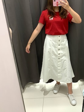 「cache cache（カシュ カシュ）のアイテム（トップス）」を使った、fineeeeさん（レディース・152cm）の夏コーディネート