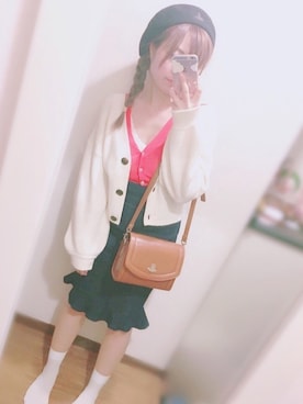 「袖ボリューム」｜「アイテム（レッグウェア）」を使った、†🍓𝒮𝒶𝓎𝒶𝓀𝒶🍓†さん（レディース・154cm）の春コーディネート