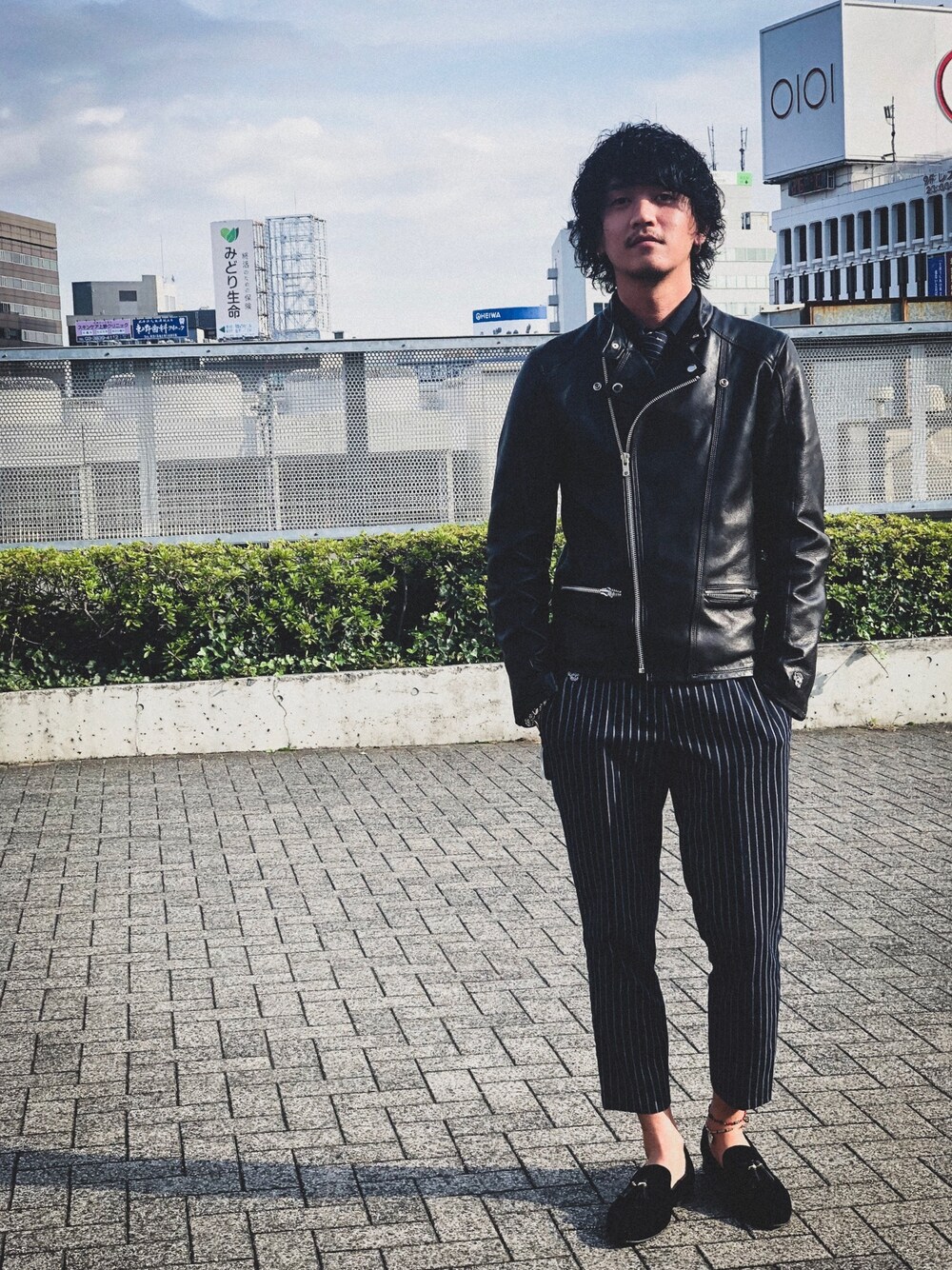 Gen Aizawa｜LIBEIROのライダースジャケットを使ったコーディネート - WEAR