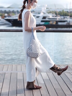「CELINE」｜「アイテム（その他シューズ）」を使った、mugthingsさん（レディース・162cm）の夏コーディネート