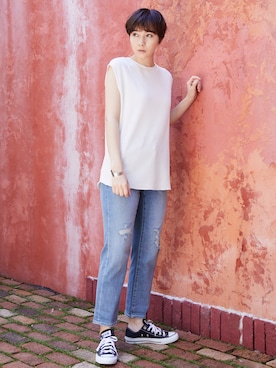 「Chaco closet（チャコ クローゼット）のアイテム」を使った、Chaco closet officialさん（レディース・165cm）の夏コーディネート