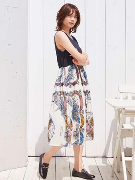 「Chaco closet（チャコ クローゼット）のアイテム」を使った、Chaco closet officialさん（レディース・165cm）の夏コーディネート