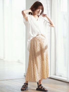 「Chaco closet（チャコ クローゼット）のアイテム」を使った、Chaco closet officialさん（レディース・165cm）の夏コーディネート