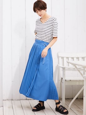 「Chaco closet（チャコ クローゼット）のアイテム」を使った、Chaco closet officialさん（レディース・165cm）の夏コーディネート