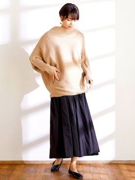 「Chaco closet（チャコ クローゼット）のアイテム」を使った、Chaco closet officialさん（レディース・165cm）の冬コーディネート