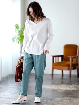 「Chaco closet（チャコ クローゼット）のアイテム」を使った、Chaco closet officialさん（レディース・165cm）の春コーディネート