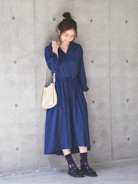 「Chaco closet（チャコ クローゼット）のアイテム（シャツワンピース）」を使った、Chaco closet officialさん（レディース・165cm）の夏コーディネート
