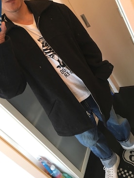 「fLAnsisCA（フランシスカ）のアイテム」を使った、Tsuguo Kawaharaさん（メンズ・165cm）の冬コーディネート