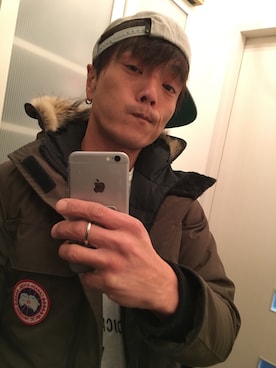 「FAT(エフエイティー)のアイテム(帽子)」を使った、Tsuguo Kawaharaさん(メンズ・165cm)の冬コーディネート