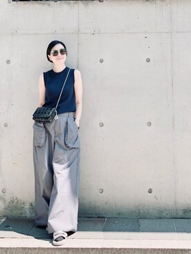 「initial（イニシャル）のアイテム（パンツ）」を使った、Capricorn_twさん（レディース・165cm）の春コーディネート