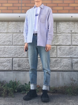 「ANDERSSON BELL（アンダースンベル）のアイテム（レッグウェア）」を使った、Cさん（メンズ・175cm）の秋コーディネート