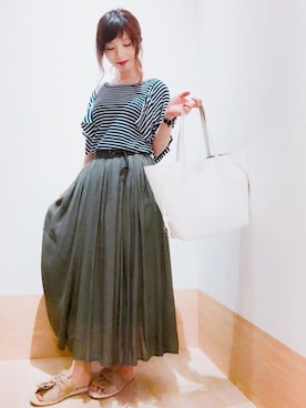 「アイテム（腕時計）」を使った、GRAND GLOBAL 高尾店さん（レディース・158cm）の夏コーディネート