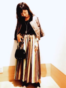 「Ann Ashlee（アンアシュリー）のアイテム」を使った、GRAND GLOBAL 高尾店さん（レディース・158cm）の夏コーディネート