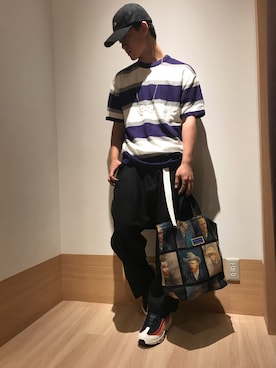 「HVC（エイチブイシー）のアイテム」を使った、GRAND GLOBAL 高尾店さん（レディース・160cm）の春コーディネート