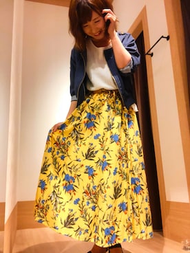 「Ann Ashlee（アンアシュリー）のアイテム（その他アウター）」を使った、GRAND GLOBAL 高尾店さん（レディース・160cm）の夏コーディネート